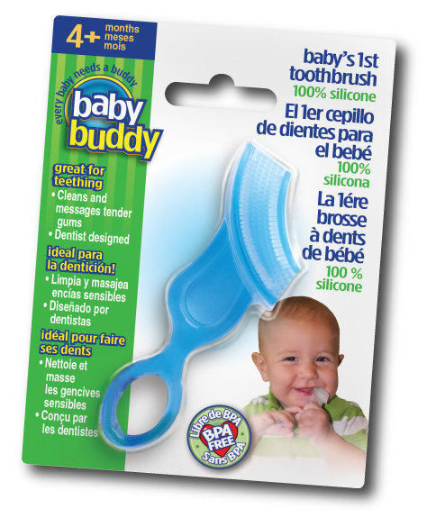 baby's 1st toothbrush package
