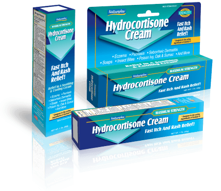 Hydrocortisone Cream boxes